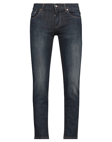DOLCE&GABBANA Denim pants Blue 98% Cotton, 2% Elastane, Calfskin