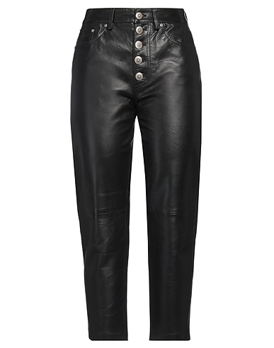 DONDUP Casual trouser Black 100% Lambskin