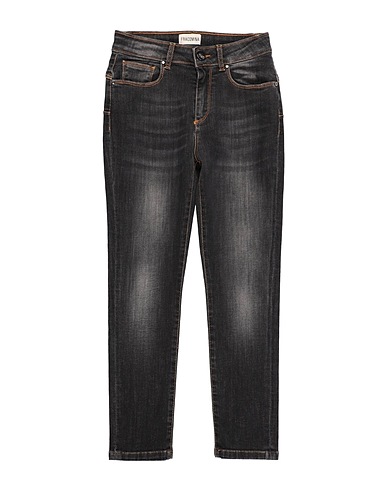 FRACOMINA MINI Denim trousers Black 98% Cotton, 2% Elastic fibres