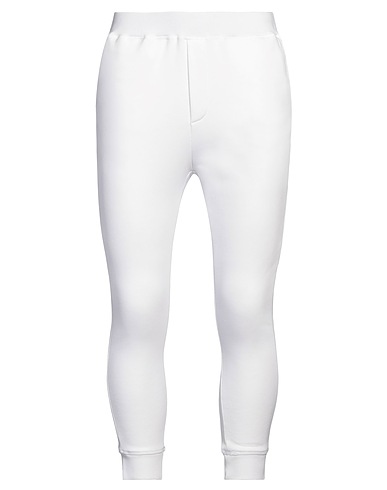 DSQUARED2 Casual trouser White 100% Cotton, Elastane