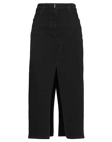 GIVENCHY Denim skirt Black 99% Cotton, 1% Elastane