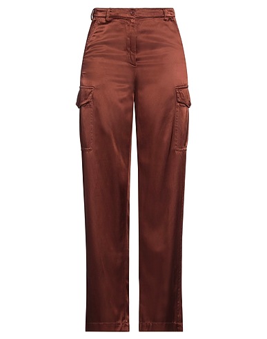 DRIES VAN NOTEN パンツ チョコレートブラウン キュプラ 60% / コットン 40%