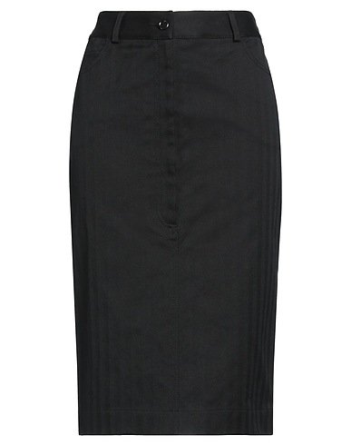 MOSCHINO Midi skirt COUTURE Black 98% Cotton, 2% Elastane