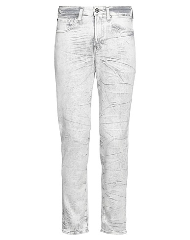 GUESS Denim trousers Light grey 85% Cotton, 13% Polyester, 2% Elastane