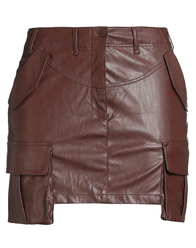 ANIYE BY Mini skirt Brown 100% Polyester