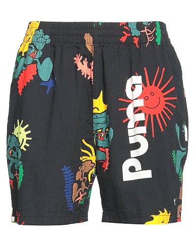 PUMA Shorts & Bermuda Black 80% Polyester, 20% Cotton