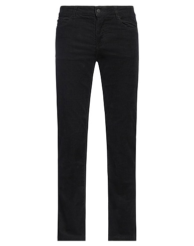 ZADIG&VOLTAIRE Casual trouser Black 98% Cotton, 2% Elastane, Cow leather