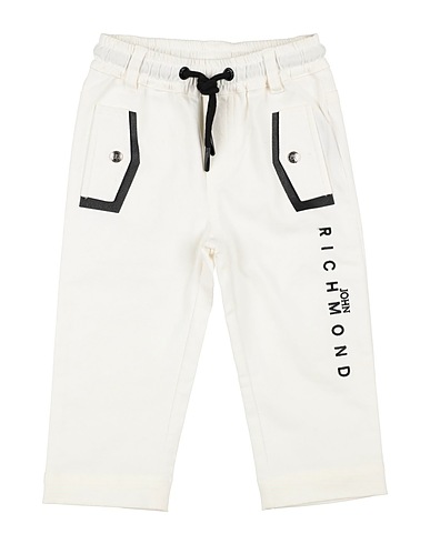 JOHN RICHMOND Casual trouser Off white 97% Cotton, 3% Elastane