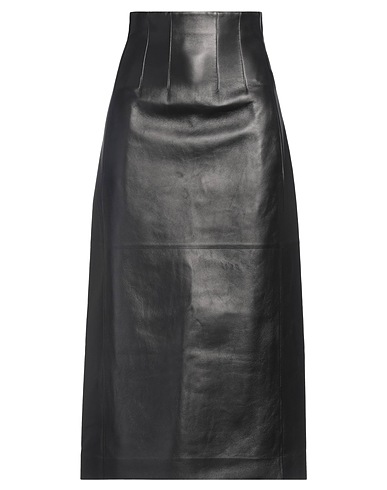 CHLOÉ Midi skirt Black 100% Lambskin