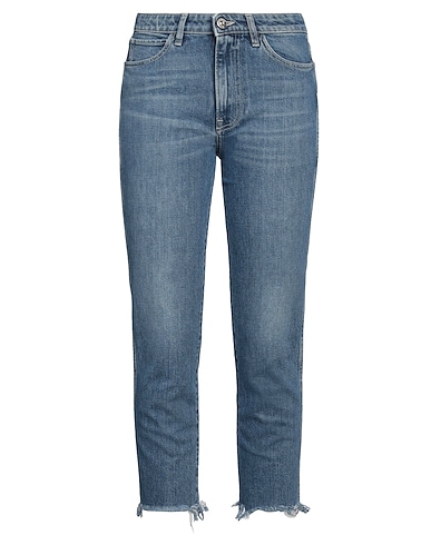 3x1 NYC Denim trousers Blue 98% Cotton, 2% Elastane