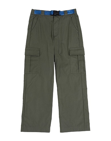 OFF-WHITE™ KIDS Casual trouser Military green 100% Cotton, Polyester, Polyamide