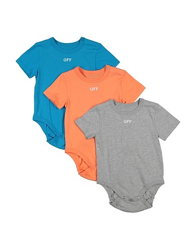 OFF-WHITE™ KIDS Baby accessories set Grey 100% Cotton