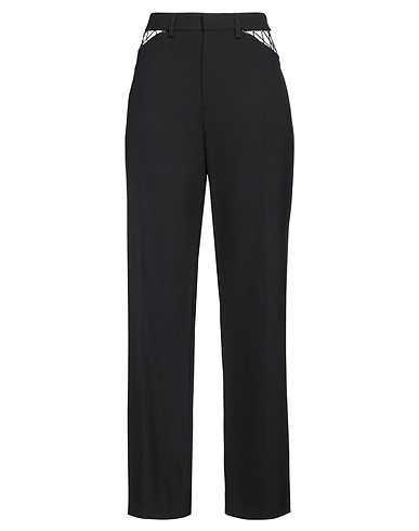 DION LEE Casual pants Black 100% Wool