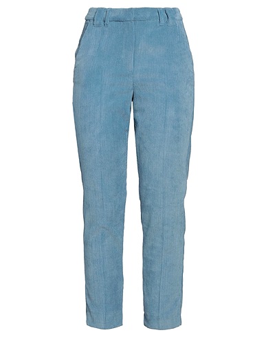 I BLUES Casual trouser Pastel blue 86% Polyester, 13% Polyamide, 1% Elastane