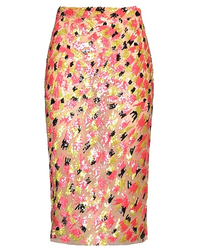 ELISABETTA FRANCHI Midi skirt Blush 100% Polyamide, Plastic
