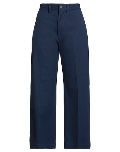 POLO RALPH LAUREN Casual trouser Navy blue 87% Cotton, 11% Elastomultiester, 2% Elastane