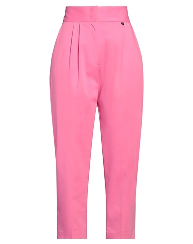 LIU •JO Casual trouser Pink 62% Cotton, 33% Polyester, 5% Elastane