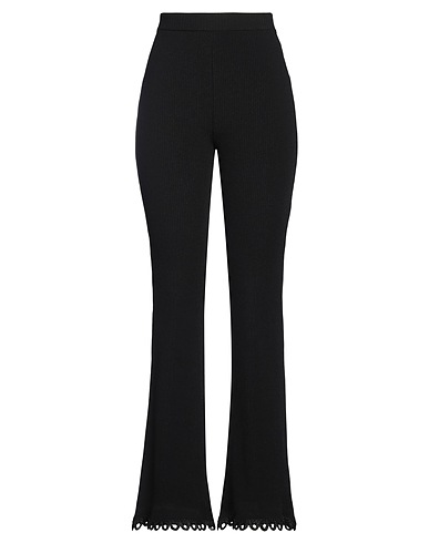 MOSCHINO Casual trouser Black 83% Viscose, 17% Polyester