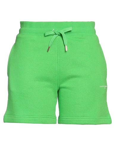 TOMMY HILFIGER Shorts & Bermuda Lime green 66% Cotton, 34% Polyester