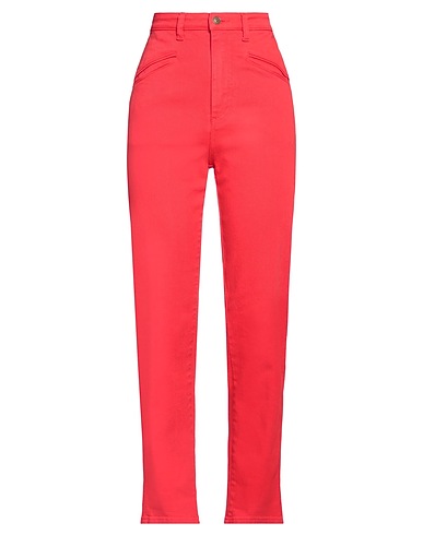 PHILOSOPHY di LORENZO SERAFINI Pantaloni jeans Rosso 98% Cotone, 2% Elastan