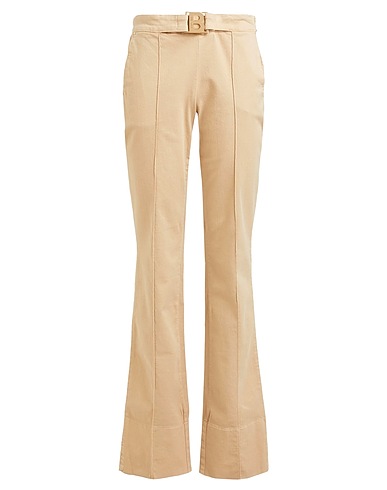 BLUGIRL Denim trousers Beige 98% Cotton, 2% Elastane
