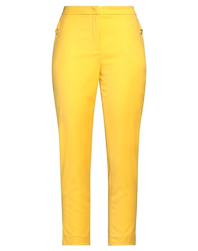 LIU •JO Casual pants Yellow 62% Polyester, 35% Viscose, 3% Elastane