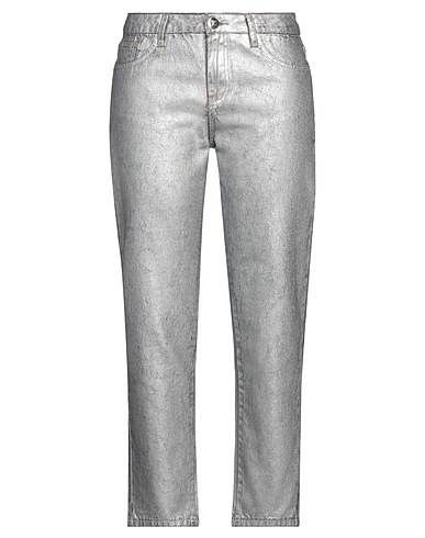 TRASH & LUXURY ジーンズ シルバー コットン 95% / レーヨン 5%