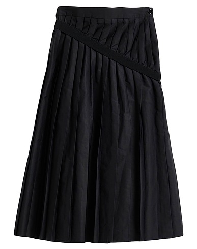 MM6 MAISON MARGIELA Midi skirt NERO 66% Polyester, 34% Cotton