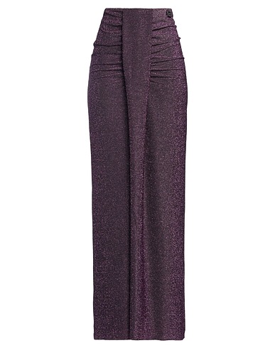 GAëLLE Paris Long skirt Purple 57% Polyamide, 33% Polyester, 10% Elastane