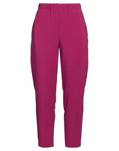 OTTOD'AME Casual trouser Plum 63% Polyester, 32% Viscose, 5% Elastane