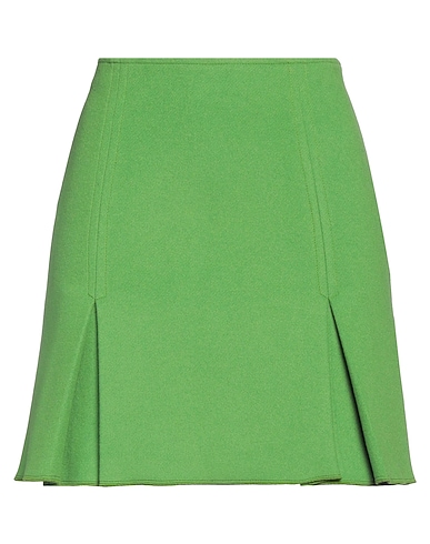 BEATRICE .B Mini skirt Green 75% Virgin Wool, 25% Polyamide