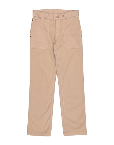 BONPOINT Casual trouser Beige 98% Cotton, 2% Elastane