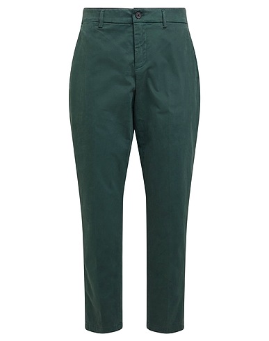 DEPARTMENT 5 Casual trouser Dark green 98% Cotton, 2% Elastane