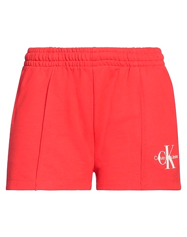 CALVIN KLEIN JEANS Shorts & Bermuda Tomato red 100% Cotton
