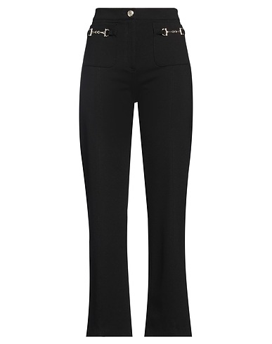 1-ONE Casual trouser Black 65% Viscose, 32% Nylon, 3% Elastane