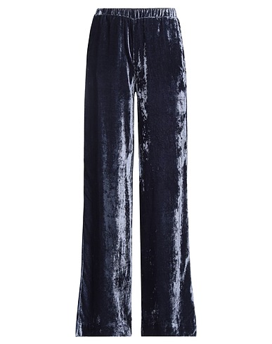OTTOD'AME Casual trouser TRÉSOR Navy blue 82% Rayon, 18% Polyamide