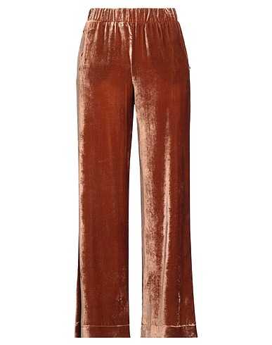 OTTOD'AME Casual pants TRÉSOR Brown 82% Rayon, 18% Polyamide