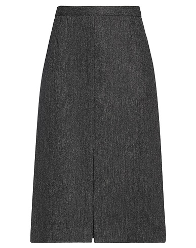 DRIES VAN NOTEN Midi skirt Charcoal 100% Wool