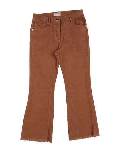 KAOS Casual trouser Brown 98% Cotton, 2% Elastane
