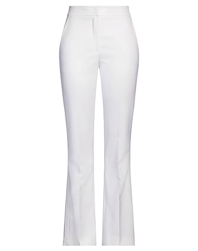 GENNY Casual pants White 90% Polyester, 10% Elastane