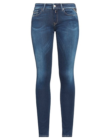 REPLAY Denim pants Blue 87% Cotton, 9% Polyester, 4% Elastane