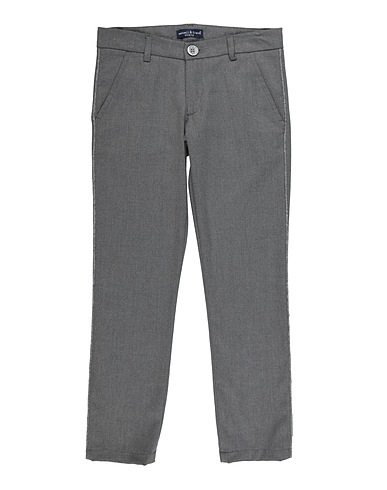 MANUELL & FRANK Casual trouser Grey 62% Polyester, 35% Viscose, 3% Elastane