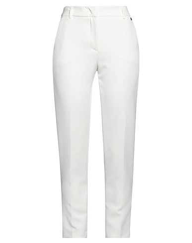LIU •JO Casual trouser White 89% Polyester, 11% Elastane