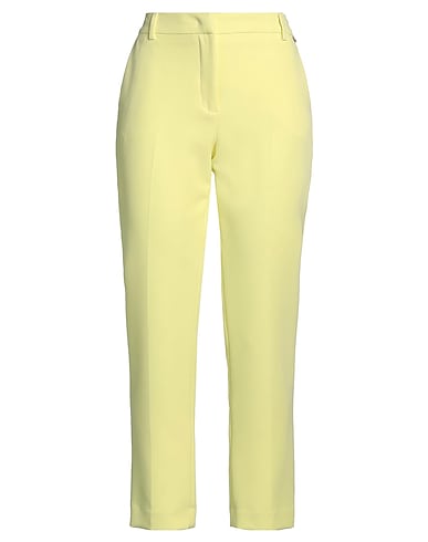 LIU •JO Casual trouser Yellow 89% Polyester, 11% Elastane