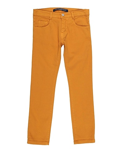 MANUELL & FRANK Casual trouser Mustard 97% Cotton, 3% Elastane