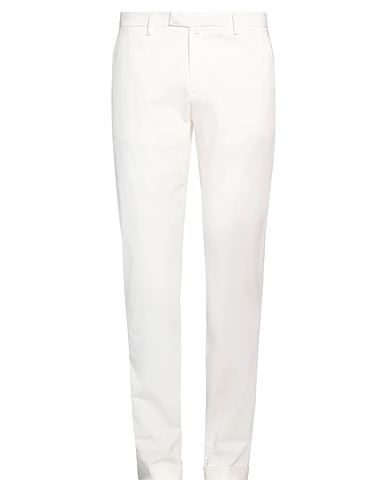 BRIGLIA 1949 Casual trouser White 97% Cotton, 3% Elastane