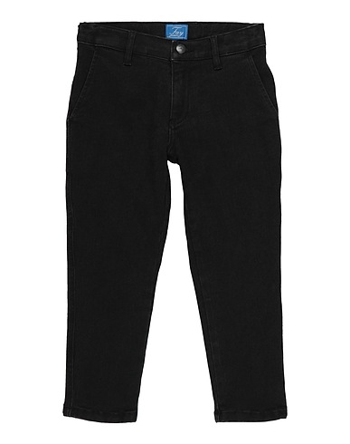 FAY Denim trousers Black 98% Cotton, 2% Elastane