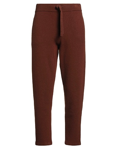 ROBERTO COLLINA Casual trouser Dark brown 90% Merino Wool, 10% Cashmere