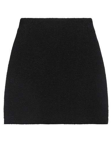 TAGLIATORE Mini skirt Black 90% Virgin Wool, 10% Polyamide
