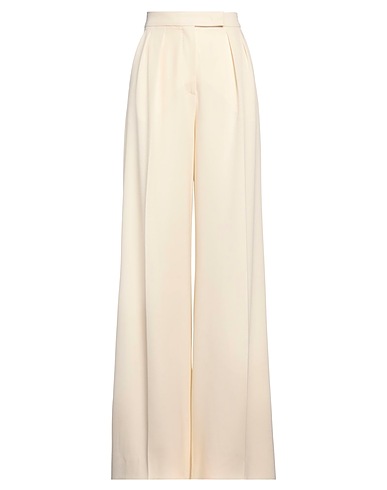 MAX MARA Casual trouser Cream 98% Virgin Wool, 2% Elastane